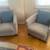 Pair of gray living room chairs 2 thumbnail