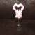 1992 24% Lead Crystal Pink Heart Wreath with Doves by Avon 5" High 3 thumbnail