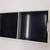 Double 3 x 3” Post-It Note Holder New, Black With White Plastic Unused 2 thumbnail