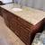 61"W Med Brown Vanity Brown Granite Top Dovetail Sotftclose Used 3 thumbnail