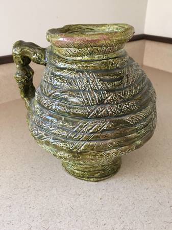 Coiled Pottery Pitcher 1