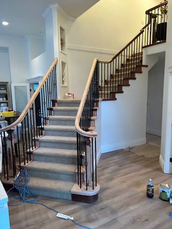Indoor stairs replacement and finish carpenter needed 1