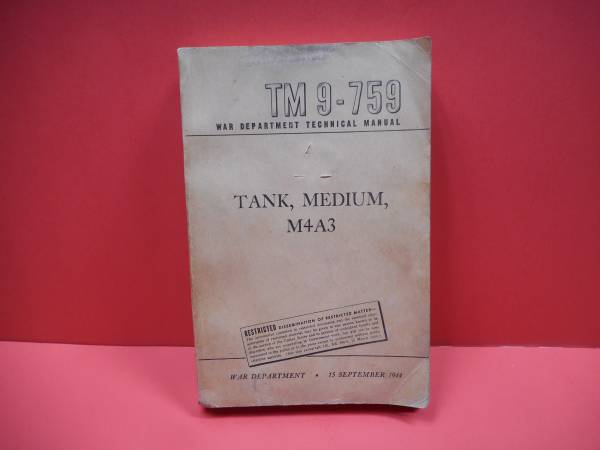 Tank, Medium M4A3 Technical Manual 1