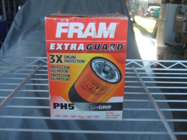 FRAM EXTRA GUARD PH5 OIL FILTER FOR S.B. CHEVY ENG 1