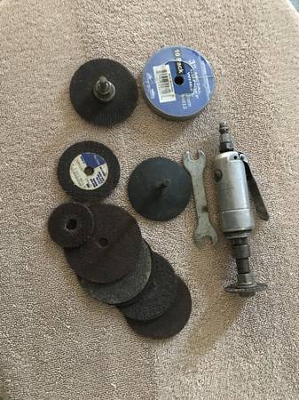 Pneumatic cut off tool and cut off wheels 1