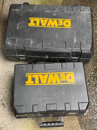 (2) Dewalt hard storage cases 1