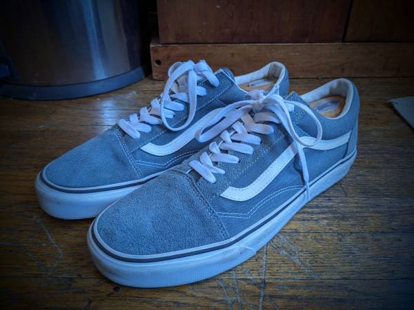 Grey Low Top Vans size 12 suede excellent 1