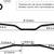 Motorcycle Handlebar 7/8" 22mm Cafe Racer Low Rise Drag Bars Universal 2 thumbnail