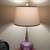 Mulberry Fine Purple Glass Table Lamp, 30in H. 1 thumbnail
