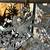 Mystery Antique Ornate metal work , florals and birds - lamp? 2 thumbnail