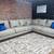 Free Delivery- Gray 2pc L shaped sectional couch 1 thumbnail