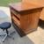 1900s VINTAGE WOOD WORKBENCH OAK TONGUE and GROOVE CABINET 4 thumbnail