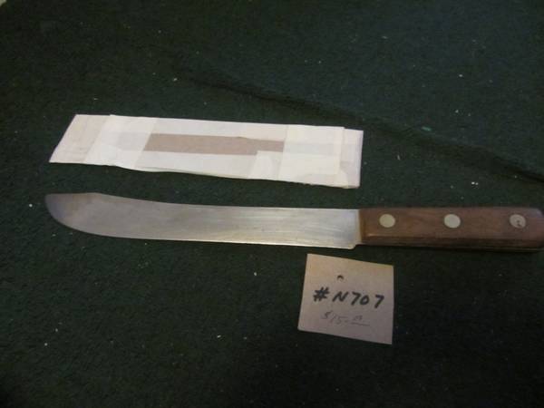 Vintage Steel chef knife 14-3/4" long 1