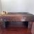 Custom cowhide hair on entryway bench 2 thumbnail