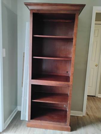 Bookcase wood 5 shelves 1