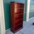 Executive Walnut Wood Bookcase with a Mahogany Finish - NICE! 2 thumbnail