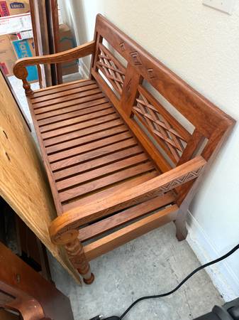 Teak bench 1