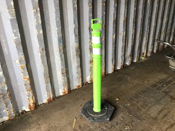 45” standard delineator post with 10 pound base - “Cone” 1