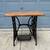 SINGER SEWING MACHINE BASE SIDE TABLE WITH SOLID OAK 2 thumbnail