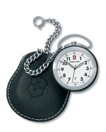 Victorinox Analog Quartz Pocket Watch Swiss Army Classic Design Works 1