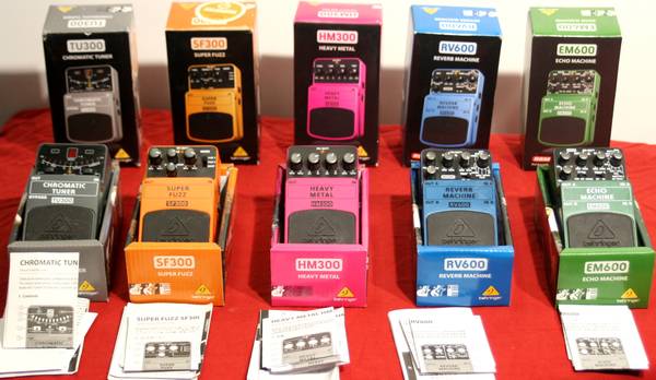 Inexpensive Behringer Guitar EFX pedals 1
