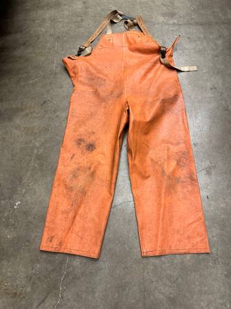 Commercial Grundens rain bibs 1