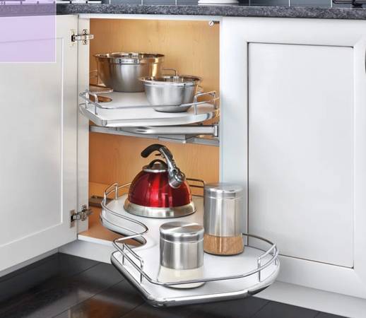 Rev-A-Shelf  Cloud 2-Shelf Blind Corner Organizer for left cabinet 1