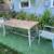 World Market Outdoor Teak Wood Patio Table Set 3 thumbnail