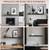 SOLID WOOD BLACK 5FT. FLOATING MANTLE  -.ALLNEW 5 thumbnail