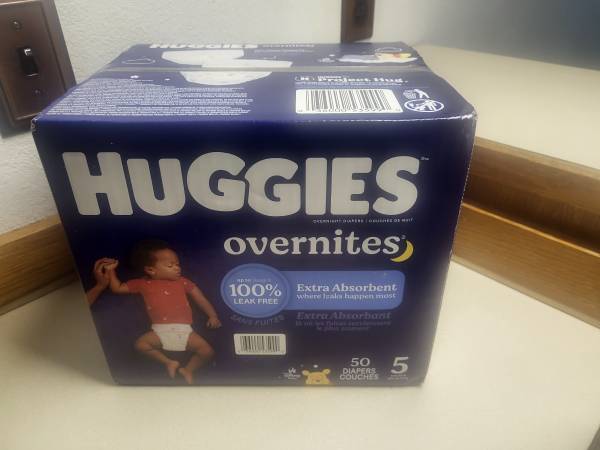 New Box Of Diapers. 1
