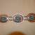 TURQUOISE VINTAGE BLUE SILVER CONCHO BELT 3 thumbnail