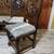 Rustic New Chairs with Carving and Cowhide leather 3 thumbnail