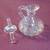 Vintage glass cruet oil/vinegar container with stopper 6 inches high 2 thumbnail