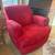 McCreary Modern glider rocking chair with ottoman on wheels 2 thumbnail