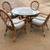 South Sea Rattan Dining Set Table and Four Chairs 1 thumbnail