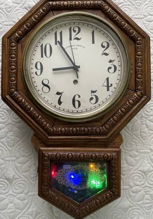 Wall Clock Custom Made LED lights with Quartz movement 1