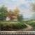 Cottage Road Landscape Framed Oil Painting 5 thumbnail