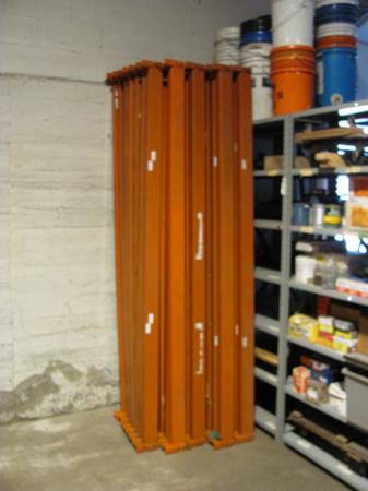 Orange Pallet Rack Beam Beams ONLY 3.75" high x 96" long (price EACH) 1