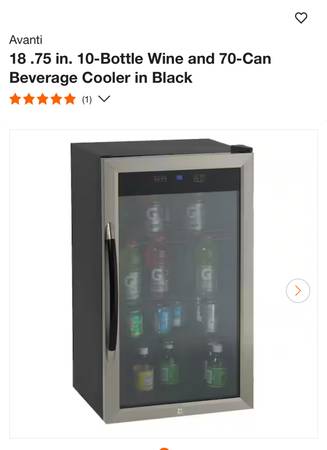 ***New!!!Avanti 18.75” Wine/ Can Beverage Cooler!!!*** 1