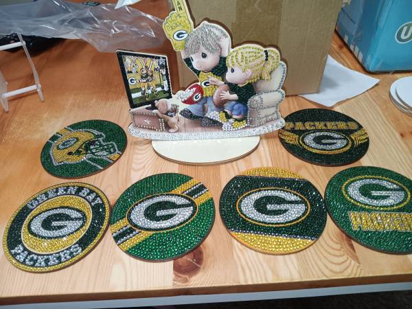 Green Bay Packer diamond art set 1