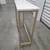 Faux-Marble Console Table with a Gold Metal Frame 4 thumbnail