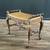 English Style Gilt Wood & Leather Bench with Cabriole Legs 1 thumbnail
