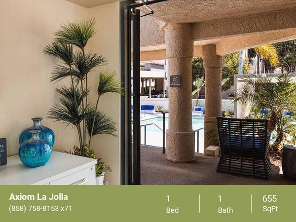 $3,060 / 1br - 655ft2 - Dog Park, Ceiling fan, Patio or Balcony - Off of Bedroom (UTC La Jolla)63663785915907121
