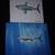 2 Great White Sharks Paintings Original Artworks Signed 2 thumbnail