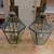 VINTAGE BRASS BEVELED GLASS WALL SCONCES 1 thumbnail