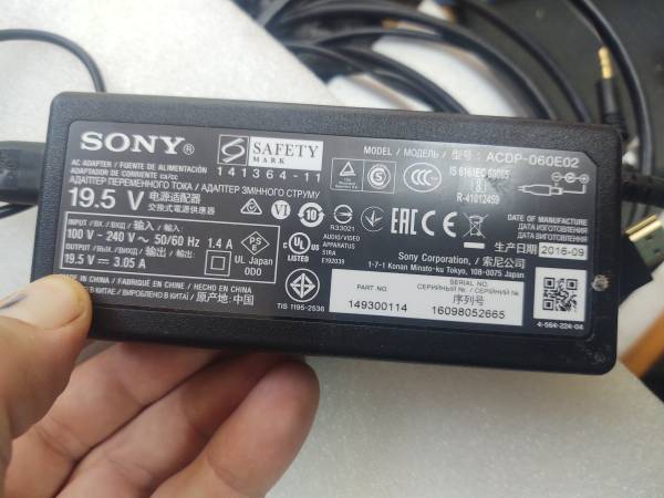 AC Adapter SONY 19.5V Power Supply ACDP-060E02 1