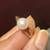 14K Yellow Gold Ring ( Size 6-7) with Natural Akoya Pearl 12 thumbnail