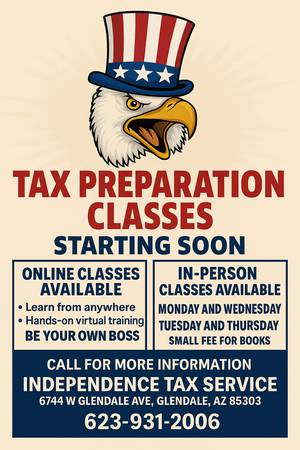 Start a New Career – Tax Preparation Training + Job Opportunity 1