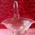 Frosted Calla Lily Glass Basket 1 thumbnail