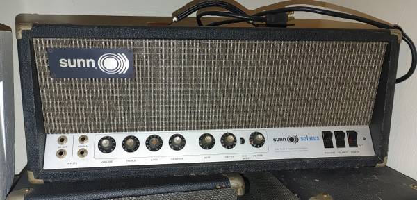 1972 Sunn Solarus 60w Tube Guitar Head 1